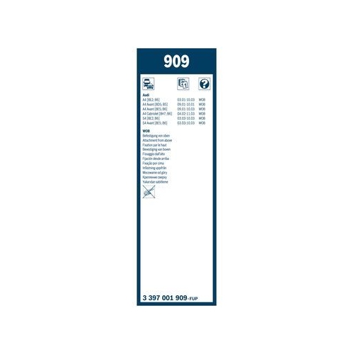 Bosch Wischblattsatz 909 3 397 001 909 Wischerblatt