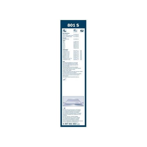Bosch Wischblattsatz 801S 3 397 001 802 Wischerblatt