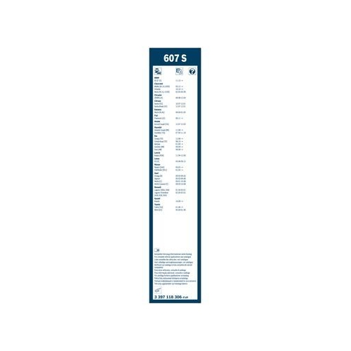 Bosch Wischblattsatz 607S 3 397 118 306 Wischerblatt