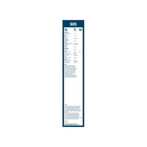 Bosch Wischblattsatz 605 3 397 010 270 Wischerblatt