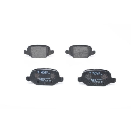 Bremsbelagsatz, Scheibenbremse BOSCH 0 986 424 756 f&uuml;r ALFA ROMEO CITRO&Euml;N FIAT