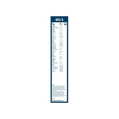 Bosch Wischblattsatz 601S 3 397 010 297 Wischerblatt