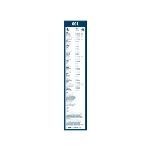 Bosch Wischblattsatz 601 3 397 118 304 Wischerblatt