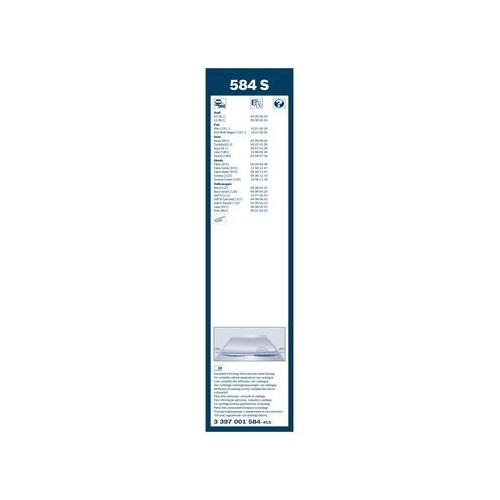 Bosch Wischblattsatz 584S 3 397 001 584 Wischerblatt
