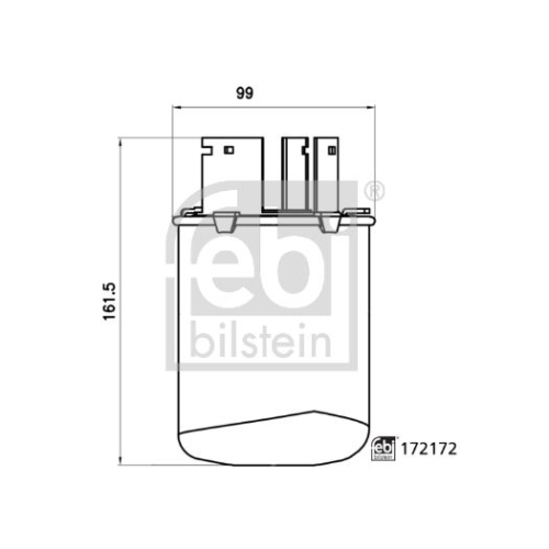 Kraftstofffilter FEBI BILSTEIN 172172 f&uuml;r NISSAN RENAULT