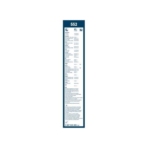 Bosch Wischblattsatz 552 3 397 010 405 Wischerblatt