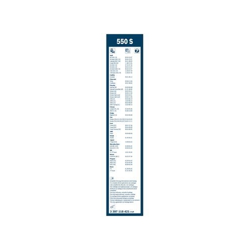 Bosch Wischblattsatz 550S 3 397 118 421 Wischerblatt