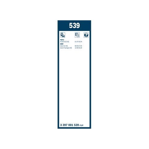Bosch Wischblattsatz 539 3 397 001 539 Wischerblatt