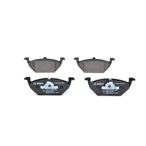 Bremsbelagsatz, Scheibenbremse BOSCH 0 986 424 364 f&uuml;r AUDI SEAT SKODA VW
