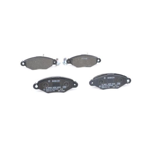 Bremsbelagsatz, Scheibenbremse BOSCH 0 986 424 455 f&uuml;r CITRO&Euml;N NISSAN PEUGEOT