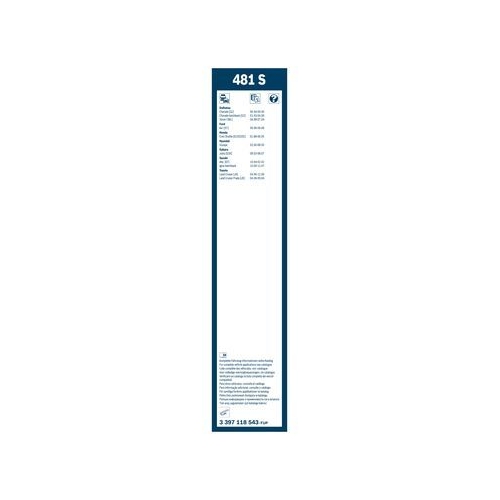 Bosch Wischblattsatz 481S 3 397 118 543 Wischerblatt