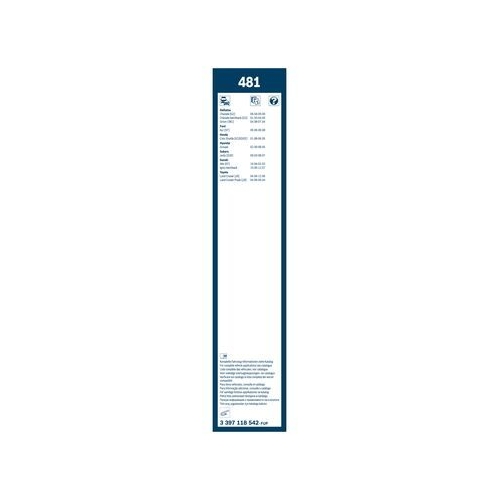 Bosch Wischblattsatz 481 3 397 118 542 Wischerblatt
