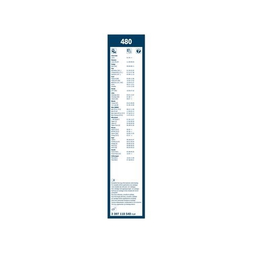 Bosch Wischblattsatz 480 3 397 118 540 Wischerblatt