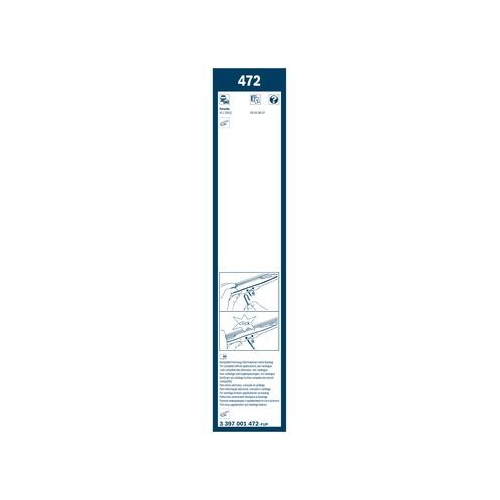 Bosch Wischblattsatz 472 3 397 001 472 Wischerblatt