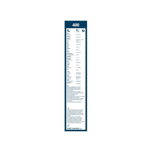 Bosch Wischblattsatz 400 3 397 118 610 Wischerblatt