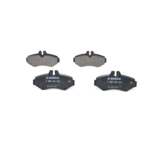 Bremsbelagsatz, Scheibenbremse BOSCH 0 986 424 516 f&uuml;r MERCEDES-BENZ VW STEYR