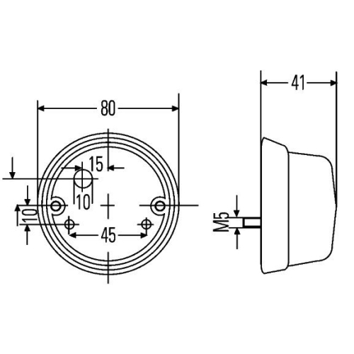 Schlussleuchte HELLA 2SA 001 259-751 f&uuml;r AUW&Auml;RTER DAF FIAT FORD IVECO K&Auml;SSBOHRER
