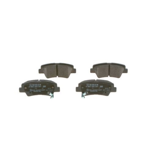 Bremsbelagsatz, Scheibenbremse BOSCH 0 986 495 351 f&uuml;r HYUNDAI KIA, Hinterachse