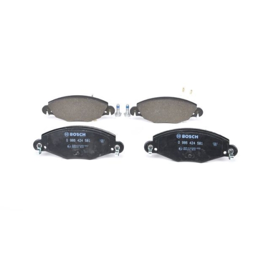 Bremsbelagsatz, Scheibenbremse BOSCH 0 986 424 581 f&uuml;r CITRO&Euml;N PEUGEOT