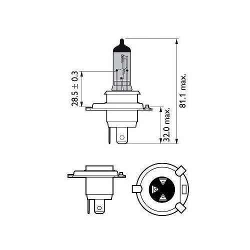 Gl&uuml;hlampe PHILIPS 12342RVB1 RacingVision f&uuml;r AEBI AUDI BMW CITRO&Euml;N DAF FIAT FORD