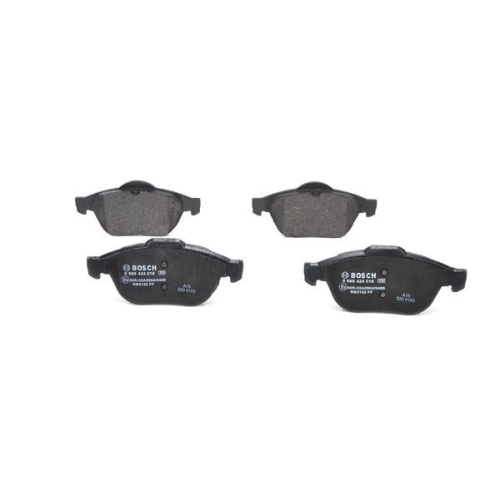 Bremsbelagsatz, Scheibenbremse BOSCH 0 986 424 616 f&uuml;r RENAULT, Vorderachse