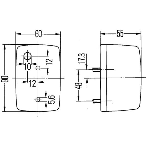 Blinkleuchte HELLA 2BA 002 652-121 f&uuml;r FIAT INTERNATIONAL HARV. IVECO VAN HOOL