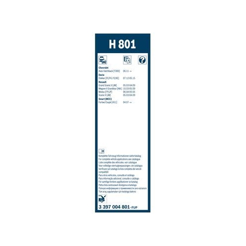 Bosch Wischblatt H801 3 397 004 801 Wischerblatt