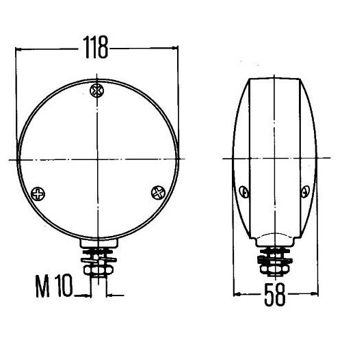 Blinkleuchte HELLA 2BA 003 022-001 f&uuml;r AEBI AUDI AUW&Auml;RTER FIAT IVECO SCANIA VW