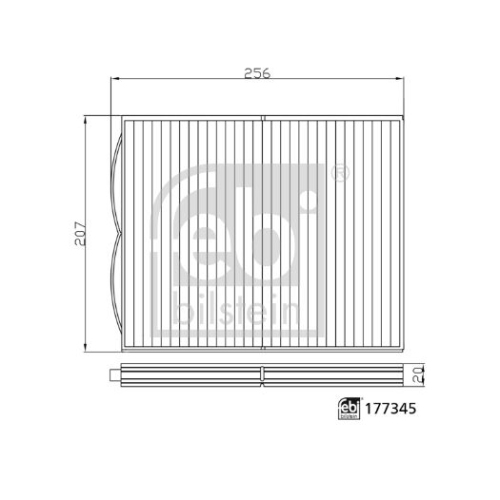 Filter, Innenraumluft FEBI BILSTEIN 177345 f&uuml;r FORD FORD MOTOR COMPANY