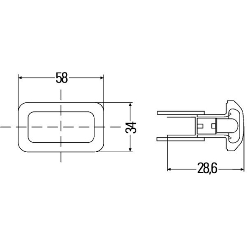 Zusatzblinkleuchte HELLA 2BM 003 647-021 f&uuml;r AEBI AUDI VAN HOOL VW CLAAS HAKO