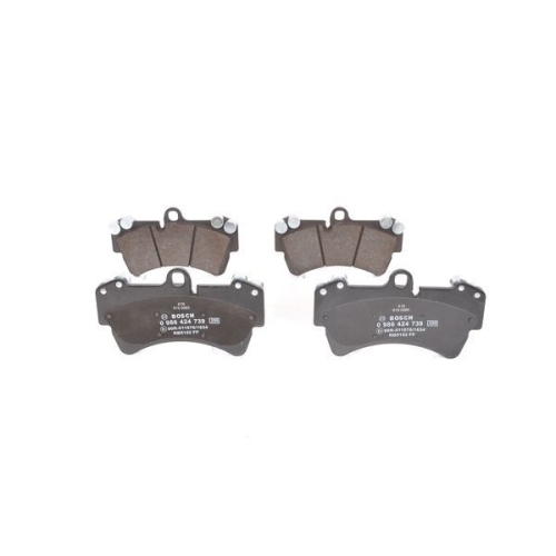 Bremsbelagsatz, Scheibenbremse BOSCH 0 986 424 739 f&uuml;r AUDI PORSCHE VW