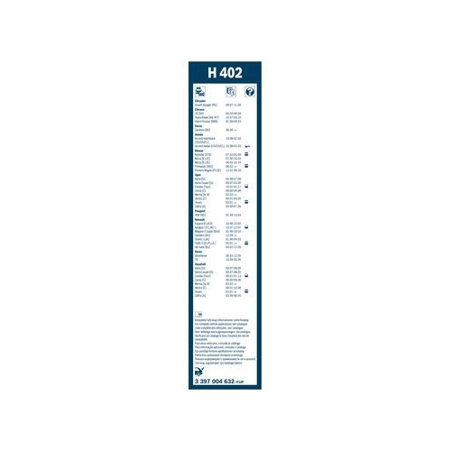 Bosch Wischblatt H402 3 397 004 632 Wischerblatt
