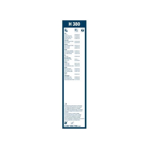 Bosch Wischblatt H380 3 397 004 756 Wischerblatt
