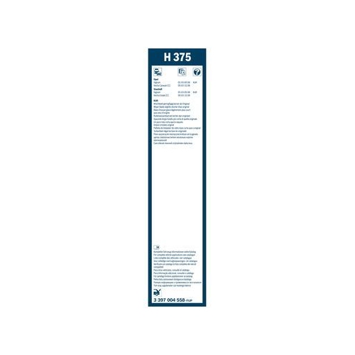 Bosch Wischblatt H375 3 397 004 558 Wischerblatt