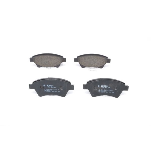 Bremsbelagsatz, Scheibenbremse BOSCH 0 986 424 785 f&uuml;r RENAULT, Vorderachse