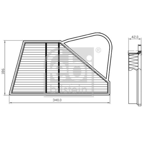 Febi Bilstein 173606 Luftfilter, 1 St&uuml;ck