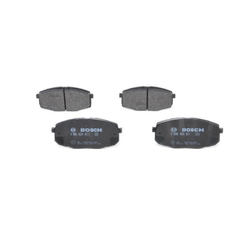 Bremsbelagsatz, Scheibenbremse BOSCH 0 986 424 811 f&uuml;r ALFA ROMEO FIAT HYUNDAI