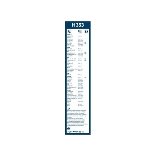 Bosch Wischblatt H353 3 397 004 631 Wischerblatt