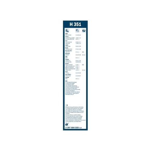 Bosch Wischblatt H351 3 397 004 559 Wischerblatt
