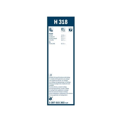 Bosch Wischblatt H318 3 397 015 303 Wischerblatt