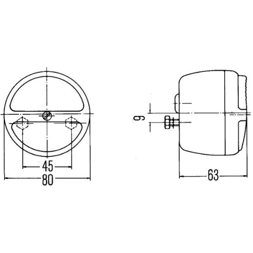 Heckleuchte HELLA 2SB 003 018-031 f&uuml;r FIAT FORD INTERNATIONAL HARV. IVECO OPEL