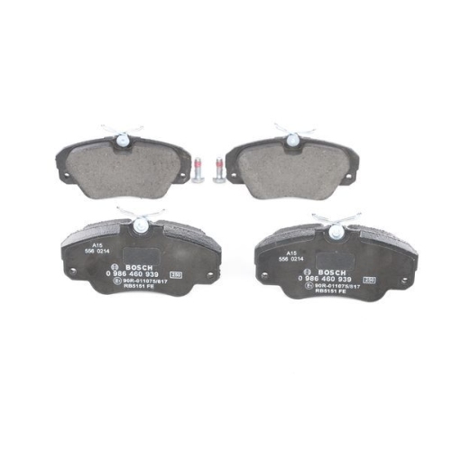 Bremsbelagsatz, Scheibenbremse BOSCH 0 986 460 939 f&uuml;r OPEL SAAB VAUXHALL HOLDEN