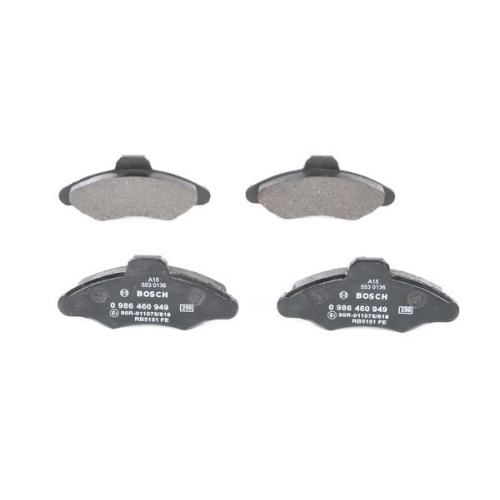 Bremsbelagsatz, Scheibenbremse BOSCH 0 986 460 949 f&uuml;r FORD, Vorderachse