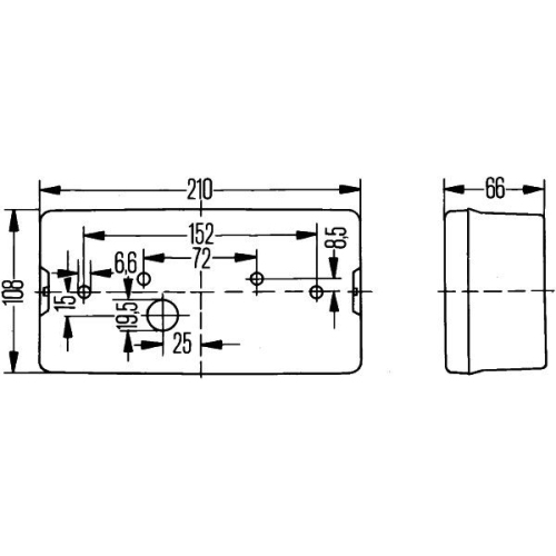 Heckleuchte HELLA 2SD 006 040-141 f&uuml;r SAME DEUTZ-FAHR JOHN DEERE GOLDHOFER KNAUS