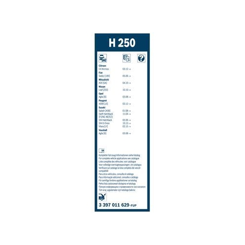 Bosch Wischblatt H250 3 397 011 629 Wischerblatt