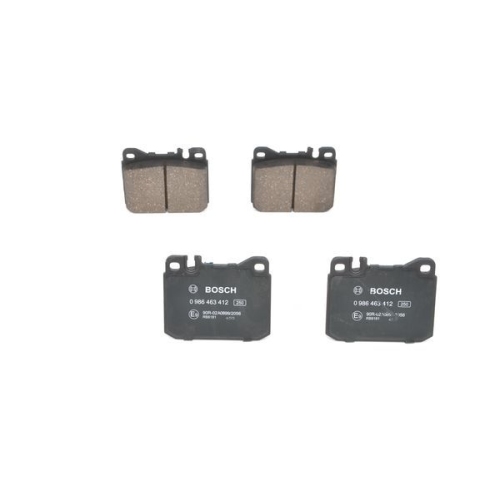 Bremsbelagsatz, Scheibenbremse BOSCH 0 986 463 412 f&uuml;r MERCEDES-BENZ