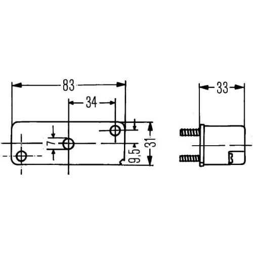 Kennzeichenleuchte HELLA 2KA 003 168-021 f&uuml;r AUW&Auml;RTER DAF FIAT IVECO MACK MAN