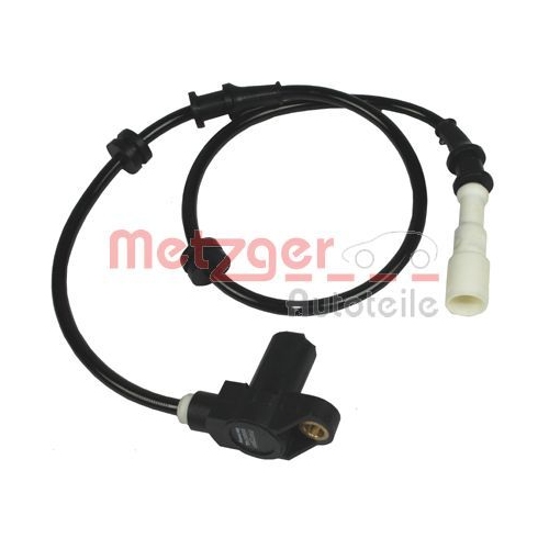 Sensor, Raddrehzahl METZGER 0900746 f&uuml;r OPEL, Vorderachse, beidseitig
