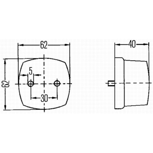 Positionsleuchte HELLA 2PF 996 112-031 f&uuml;r JOHN DEERE