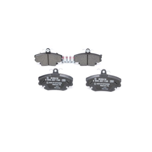 Bremsbelagsatz, Scheibenbremse BOSCH 0 986 467 720 f&uuml;r CITRO&Euml;N LADA PEUGEOT